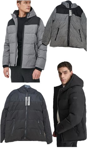 Dkny men black - puffer, coat