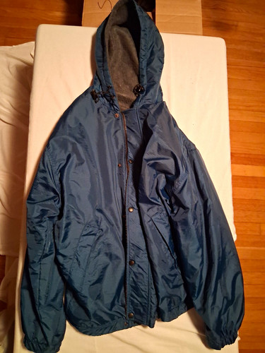 Men blue hooded - blue,