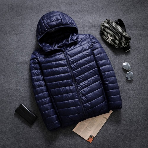 Men hooded puffer jacket - men's,