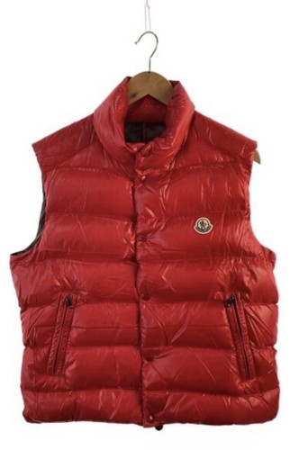 Moncler red goose down puffer - red,