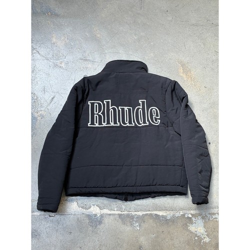 Rhude logo puffer jacket - logo,