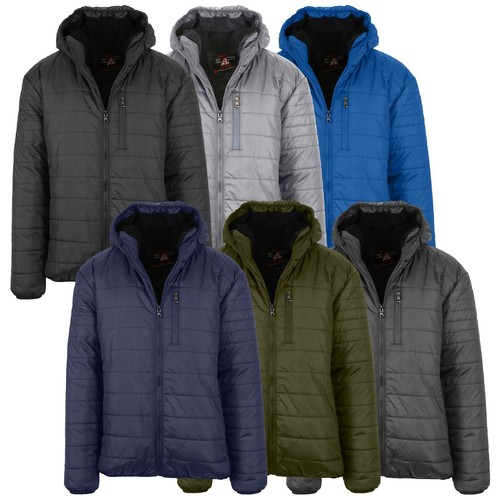 Mens sherpa lined hooded - mens, sherpa-lined