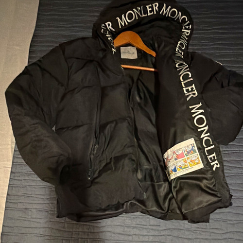 Moncler men black hooded - black,